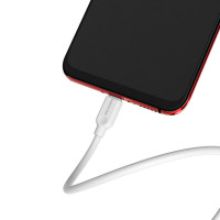 Кабель BOROFONE BX14 USB to Micro 2.4A, 2m, PVC, TPE connectors, White (Цвет 7068) - фото № 3