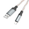 Кабель HOCO U112 Shine зарядный кабель для передачи данных для iP Grey (6931474788801) - изображение 5
