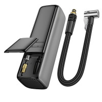 Автомобільний насос BOROFONE FC1 Flow intelligent air pump Black Gray (Колір Black-Gray) - фото № 3