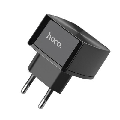 Мережевий зарядний пристрій HOCO C70A Cutting-edge single port QC3.0 charger Black - зображення 3