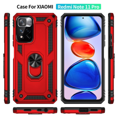 Чохол для смартфона Cosmic Robot Ring for Xiaomi Redmi Note 11/Note 11S Red (RobotXRN11Red) - изображение 2