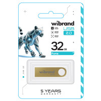 Флеш-накопичувач Wibrand USB 2.0 Puma 32Gb Gold (Цвет Золотистый) - фото № 2