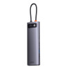 USB-хаб Baseus Metal Gleam Series 12-in-1 Multifunctional Type-C HUB Docking Station Gray (Gray)- № 4