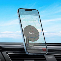 Автотримач для телефона HOCO H13 Fine jade ring magnetic car holder(center console) Black (Цвет Черный) - фото № 8