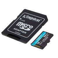 Карта пам'яті microSDXC (UHS-1 U3) Kingston Canvas Go! Plus 64Gb class 10 A2 V30 (R200MB/s) (adapter SD)  - фото № 3
