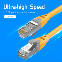 Мережевий кабель Vention Cat.6A SFTP Patch Cable 1.5M Yellow (Колір Yellow) - фото № 2