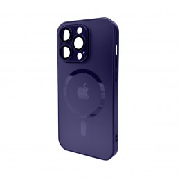 Чохол для смартфона AG Glass Matt Frame Color MagSafe Logo for Apple iPhone 14 Pro Max Deep Purple