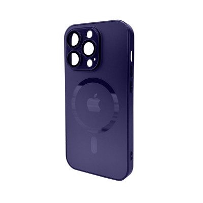 Чохол для смартфона AG Glass Matt Frame Color MagSafe Logo for Apple iPhone 14 Pro Max Deep Purple - изображение 1