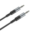 Аудіокабель HOCO UPA23 AUX audio cable Metal Gray (Metal Gray)- № 4