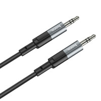 Аудіокабель HOCO UPA23 AUX audio cable Metal Gray (Цвет Metal Gray) - фото № 4