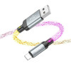 Кабель HOCO U112 Shine зарядный кабель для передачи данных для iP Grey (6931474788801) - изображение 4