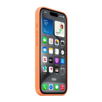 Чохол для смартфона Silicone Full Case AAA MagSafe IC for iPhone 15 Pro Max Orange - изображение 3
