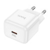 Мережевий зарядний пристрій HOCO N32 Glory PD30W single port charger (EU) White (Білий)- № 3