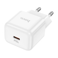 Мережевий зарядний пристрій HOCO N32 Glory PD30W single port charger (EU) White (Колір Білий) - фото № 3