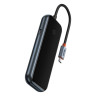USB-концентратор Baseus AcmeJoy 4-портовый адаптер-концентратор Type-C (Type-C — USB3.0*3+Type-C PD&Data *1) Темно-серый (WKJZ010013) - изображение 4