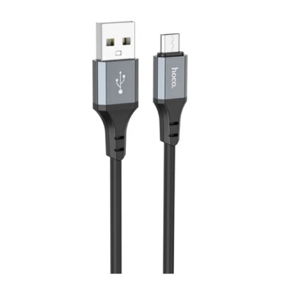 Кабель HOCO X92 Honest silicone charging data cable for Micro(L=3M) Black (6931474788764) - зображення 1