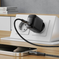 Мережевий зарядний пристрій ACEFAST A112 PD45W GaN single USB-C charger (EU) Black (Колір 7073) - фото № 6