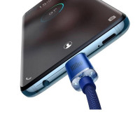 Кабель Baseus Crystal Shine Series Fast Charging Data Cable Type-C to Type-C 100W 1.2m Blue (Цвет Синий) - фото № 4