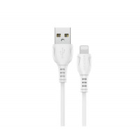 Кабель BOROFONE BX51 USB to iP 2.4A,1m, PVC, PVC connectors, White