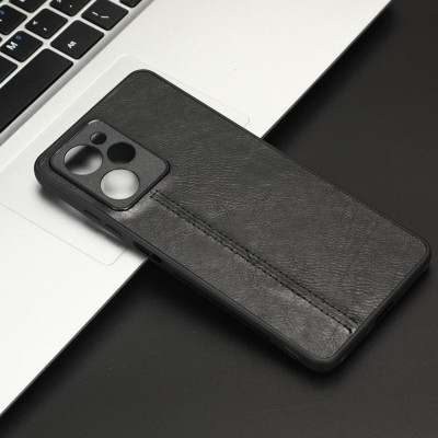 Чохол для смартфона Cosmiс Leather Case for Poco X5 Pro 5G Black (CoLeathPocoX5pBlack) - зображення 5