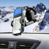 Автотримач для телефона HOCO CA76 Touareg one-touch center console car holder Black - № 8