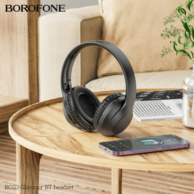 Навушники BOROFONE BO23 Glamour BT headset Black (BO23B) - зображення 4
