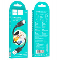 Кабель HOCO X90 Cool silicone charging data cable for Type-C Black (Цвет 7073) - фото № 6