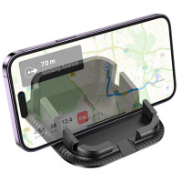 Автотримач для телефона HOCO H39 Cheetah dashboard car holder Black (Цвет Черный) - фото № 2