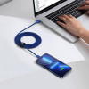 Кабель Baseus Crystal Shine Series Fast Charging Data Cable Type-C to Type-C 100W 1.2m Blue (Синий)- № 5