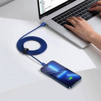 Кабель Baseus Crystal Shine Series Fast Charging Data Cable Type-C to Type-C 100W 1.2m Blue (Цвет Синий) - фото № 5