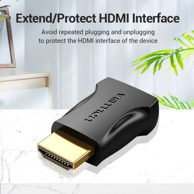 Адаптер Vention HDMI Male to Female Adapter Black (AIMB0) - изображение 8