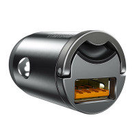 Автомобільний зарядний пристрій Baseus Tiny Star Mini Quick Charge Car Charger USB Port 30W Gray (Цвет Gray) - фото № 2