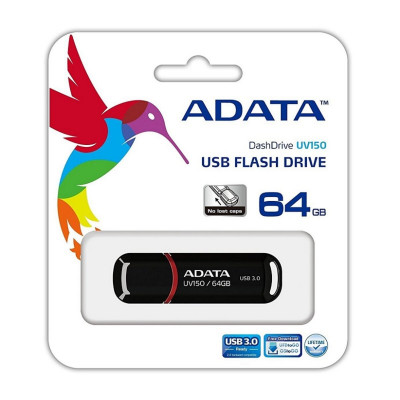 Flash A-DATA USB 3.2 AUV 150 64Gb Black - зображення 3