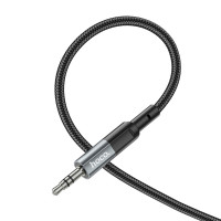 Аудіокабель HOCO UPA23 AUX audio cable Metal Gray (Цвет Metal Gray) - фото № 5