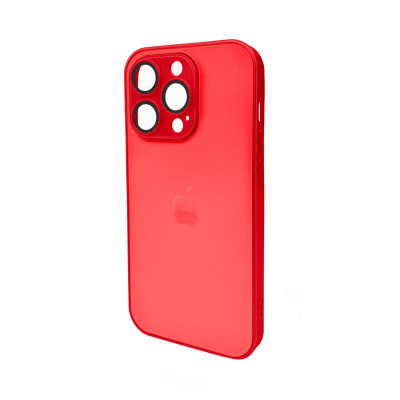Чохол для смартфона AG Glass Matt Frame Color Logo for Apple iPhone 14 Pro Coke Red - изображение 1