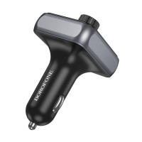 АЗП з FM-модулятором BOROFONE BC50  Ascenso PD20W+QC3.0 car BT FM transmitter Black (Цвет 7073) - фото № 4