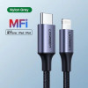 Кабель UGREEN US304 USB-C to Lightning M/M Cable Aluminum Shell Braided 2m (Black) (UGR-60761) (UGR-60761) - зображення 3