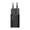 Мережевий зарядний пристрій Baseus Super Si Quick Charger 1C 20W EU Black (CCSUP-B01) - зображення 2