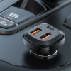 Автомобильное зарядное устройство ACEFAST B9 66W(2USB-A+USB-C) трехпортовое металлическое автомобильное зарядное устройство (AFB9) - изображение 5