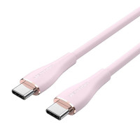 Кабель Vention USB 2.0 C Male to C Male 5A Cable 1M Pink Silicone Type (TAWPF) (Цвет Розовый) - фото № 2
