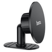 Автотримач для телефона HOCO H13 Fine jade ring magnetic car holder(center console) Black (Цвет Черный) - фото № 3