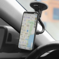 Автотримач для телефона HOCO CA55 Astute series windshield car holder Black/Gray (Колір Black-Gray) - фото № 5