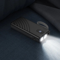 Зовнішній акумулятор HOCO J129A Nature flashlight power bank(20000mAh) Black (Цвет 7073) - фото № 5