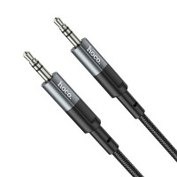 Аудіокабель HOCO UPA23 AUX audio cable Metal Gray (Цвет Metal Gray) - фото № 6