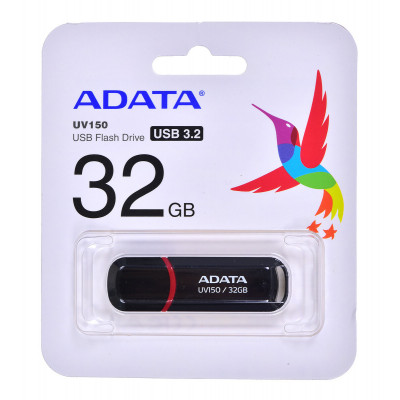 Flash A-DATA USB 3.2 UV150 32Gb Black (AUV150-32G-RBK) - зображення 3