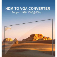 Перехідник UGREEN CM611 HDMI to VGA Adapter(UGR-90813) (Колір Black) - фото № 7