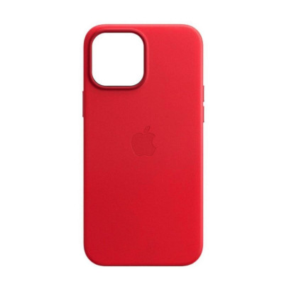 Чохол для смартфона Leather AAA Full Magsafe IC for iPhone 14 Pro Max Crimson - изображение 1