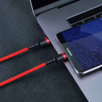 Кабель Baseus Cafule USB Cable Type-C-Type-C 3A 1m Red (Цвет 7070) - фото № 4