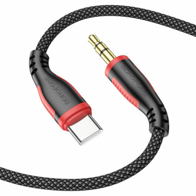 Аудiо-кабель BOROFONE BL14 Digital audio conversion cable for Type-C Black - изображение 1