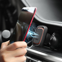 Автотримач для телефона HOCO CA23 Lotto series magnetic air outlet holder Black (Цвет 7073) - фото № 5